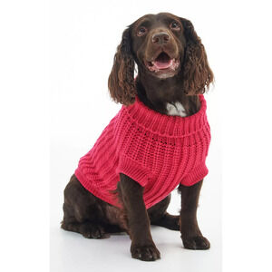 Barbour Salt Burn  Dog Coat With Roll Neck Size Large Pink NWT